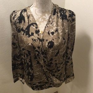 Shein Prestine Condition Blouse Elegant  Gold Tan Size M